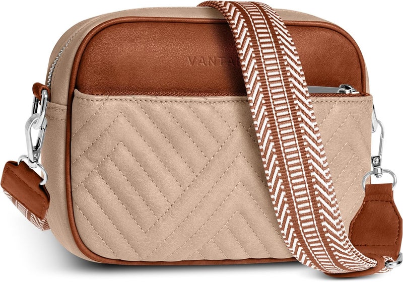 Vantamo Crossbody Bags For Women with Anti-Pickpocket Clip, Premium Purses for Women, Adjustable Strap Handbags & Gift Box - Image 1